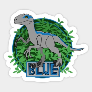 Dinosaur Blue Sticker